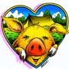 piggy with heart