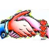 handshake with heart